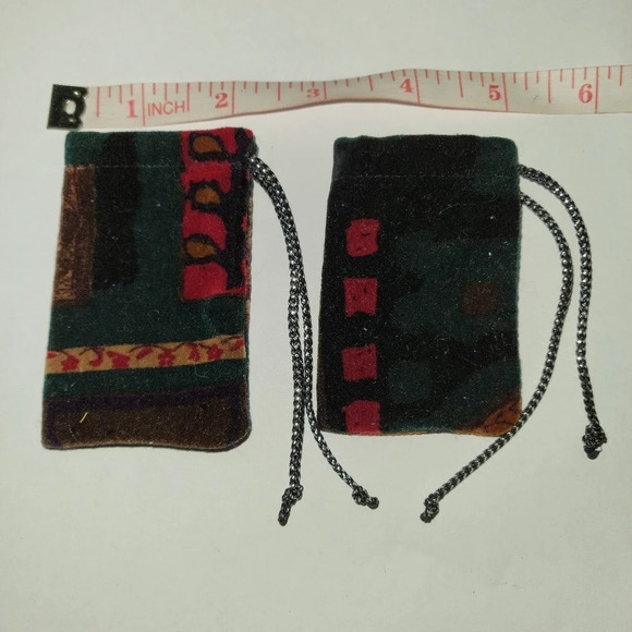 Set of two handmade mini pouches - Picture 2 of 4